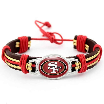 32 NFL Major League Football National Football League Leather Bracelet-Explosive Fashion Accessory