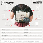 JIEROTYX Women Backpack Girl Alice Bag In Wonderland School Backpack Bag Women Handbags Bag Black Gothic Punk Style Hot Sale