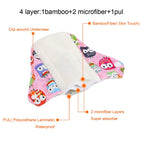 8pcs/Set 7pcs Cloth Menstrual Pad Mama Sanitary Reusable Soft Washable Charcoal Period Napkins +1pc Bonus Free Mini Wet Bag