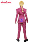 Miccostumes Giorno Giovanna Golden Wind Cosplay Costume PU Leather