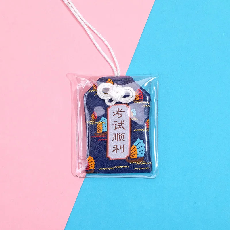 Japanese Prayer Omamori Pray Fortune Beauty Health Safety Lucky Charms Wealth Bag Guard Talisman Pendant Keychain Couple Gift - SS69