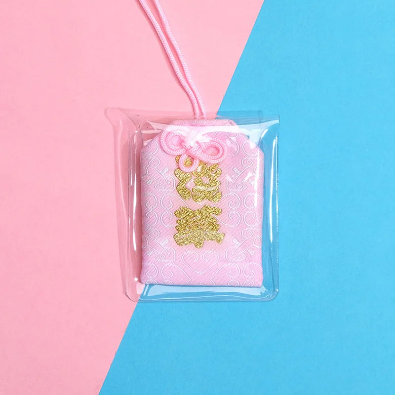 Japanese Prayer Omamori Pray Fortune Beauty Health Safety Lucky Charms Wealth Bag Guard Talisman Pendant Keychain Couple Gift - SS69