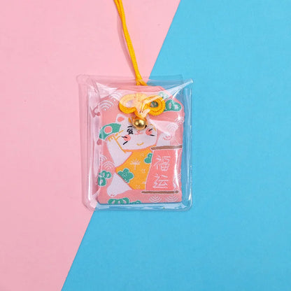 Japanese Prayer Omamori Pray Fortune Beauty Health Safety Lucky Charms Wealth Bag Guard Talisman Pendant Keychain Couple Gift - SS69