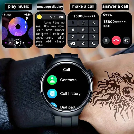 SENBONO V19 Business Men Smart Watch Answer Call  Heart Rate Water Proof Sports Fitness Smartwatch Men for Android IOS