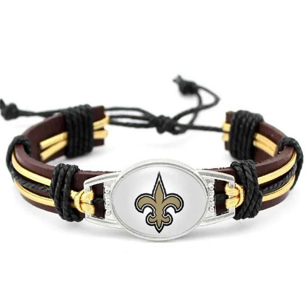32 NFL Major League Football National Football League Leather Bracelet-Explosive Fashion Accessory