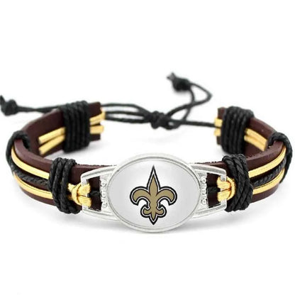 32 NFL Major League Football National Football League Leather Bracelet-Explosive Fashion Accessory