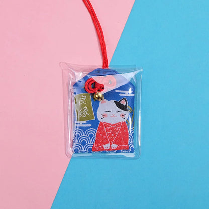Japanese Prayer Omamori Pray Fortune Beauty Health Safety Lucky Charms Wealth Bag Guard Talisman Pendant Keychain Couple Gift - SS69