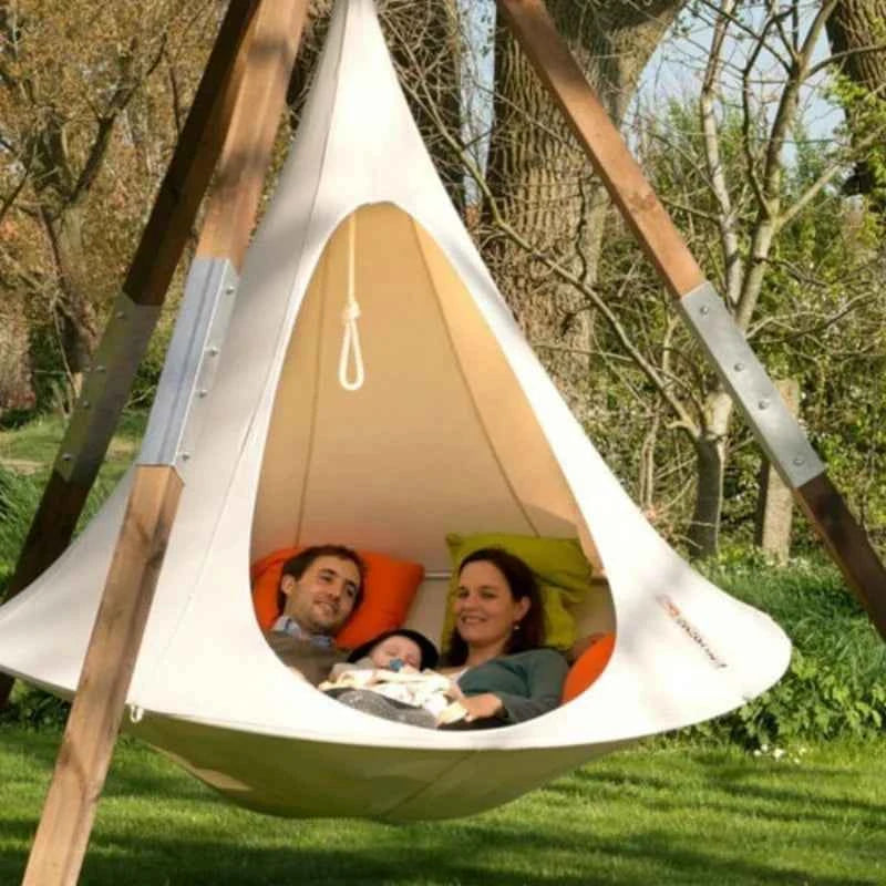Outdoor Waterproof hammock Double Cacoon Hanging Chair Weight Capacity 80KG Outdoor and Indoor Use - Hanging Kit hanging tent
