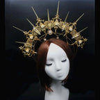 Baroque Gold Halo Headband Tiara - Lolita Vintage Goddess Style