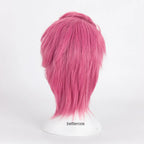 JoJo's Bizarre Adventure Golden Wind Trish Una Cosplay Wig Pink Short Heat Resistant Synthetic Hair Wig + Wig Cap