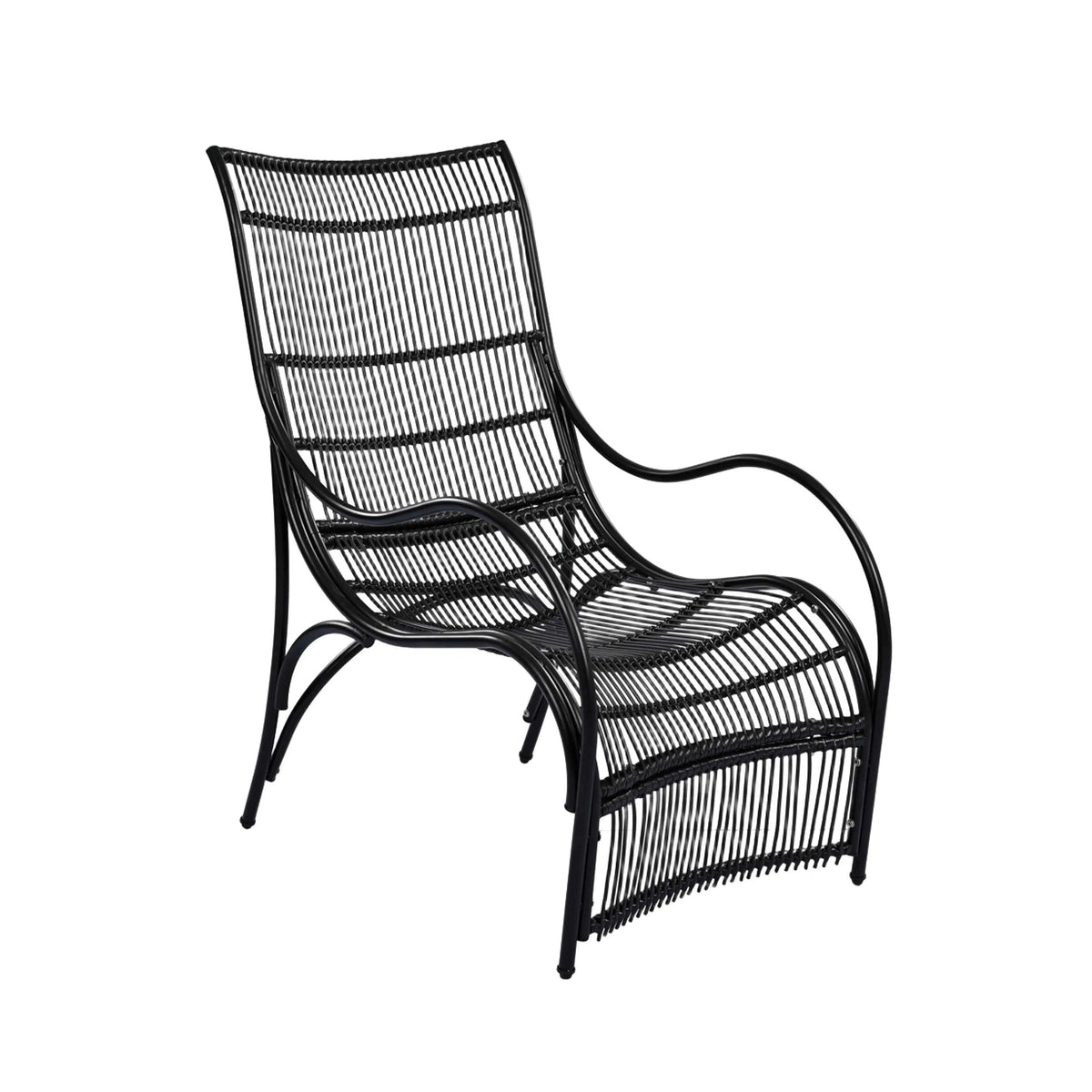 3 Pieces Wicker Outdoor Patio Furniture Set with Lounge Chair for Garden Deck and Porch