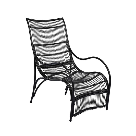 3 Pieces Wicker Outdoor Patio Furniture Set with Lounge Chair for Garden Deck and Porch