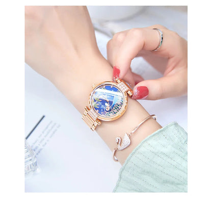 2020 New Reef Tiger/RT Top Brand Elegant Automatic Womens Watch Date Rose Gold Bracelet Watches RGA1587 SS69