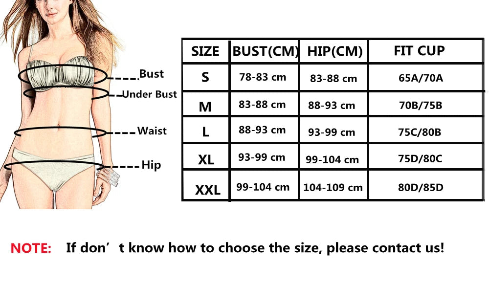 EONAR Women Bikini Offer Combined Size Swimsuit Push Up Bikini Sets Brazilian Bathing Suits Plus Size Swimwear Female XXL SS69