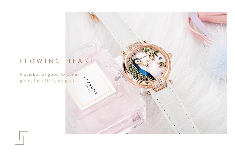 2020 New Reef Tiger/RT Top Brand Elegant Automatic Womens Watch Date Rose Gold Bracelet Watches RGA1587 SS69