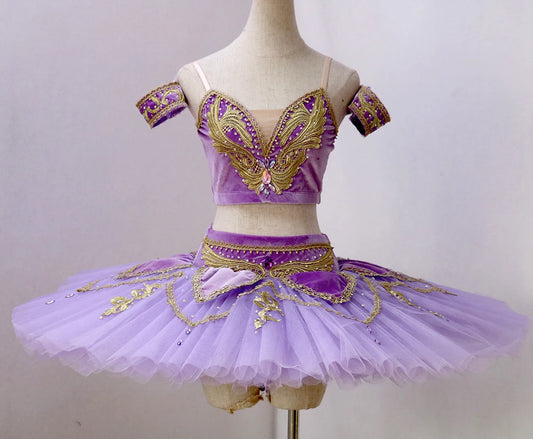 SS69 Women's Professional Classical Pancake Ballet Tutu with 9-Layer Tulle