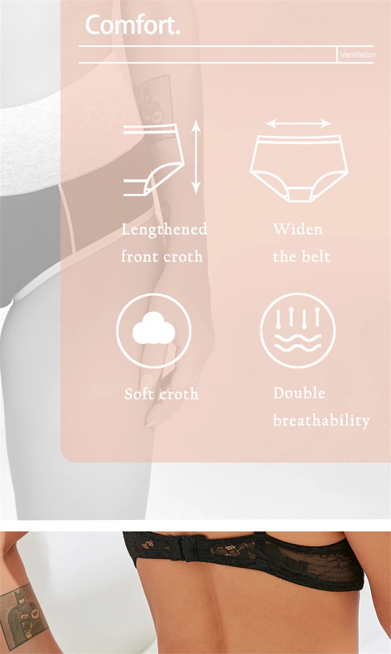 Underwear Women High Waist Woman Panties Cotton Underpants Tighten The Abdomen Panties Women Plus Size XXXXXL Female Underwear SS69