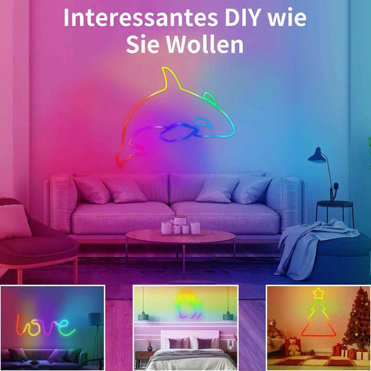 High Quality Home Led Neon Light Dimmer Kit Rgb Neon Light Is Suitable for Outdoor Decoration