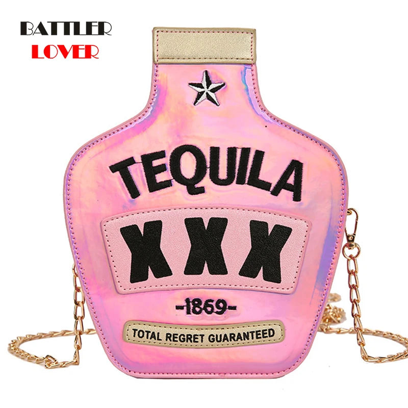 European Brand Design Chain Motorcycle Bags Women Clothing Shoulder Rivet Zipper Jacket Bag Messenger Bag Women Leather Handbags