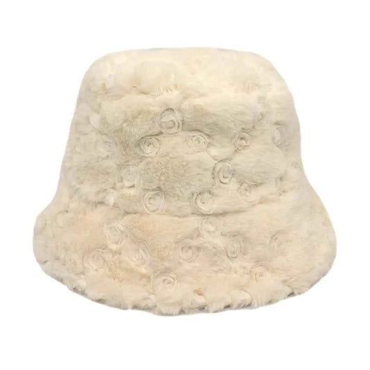 Winter Bucket Hat Women's Fashion Leopard Panama Warm Hats Female Vintage Faux Fur Fisherman Cap Hats For Women Dropshipping