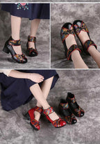 GKTINOO 2025 Spring Autumn New Retro Genuine Leather Platform Shoes Women's Pumps High Heel Soft Bottom Shoes Women Designers