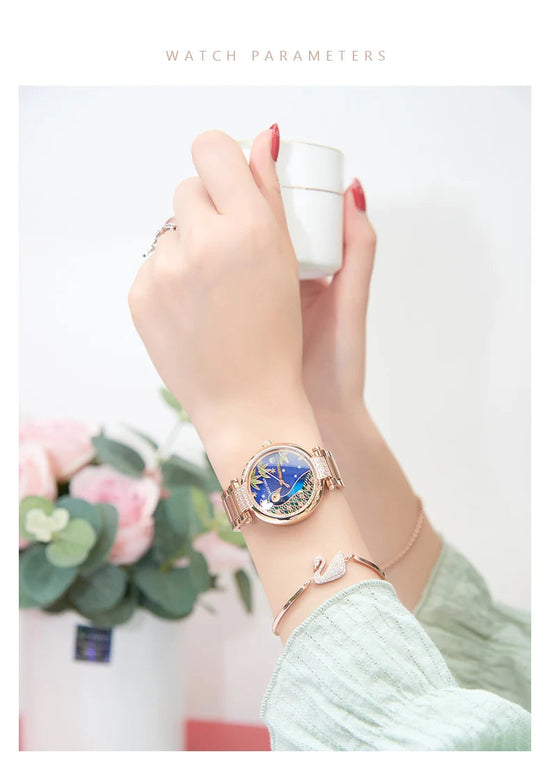 2020 New Reef Tiger/RT Top Brand Elegant Automatic Womens Watch Date Rose Gold Bracelet Watches RGA1587 SS69