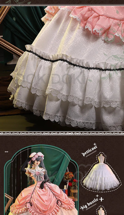 DokiDoki-SSR Ciel Phantomhive Cosplay Women Evening Dress Bustle Costume