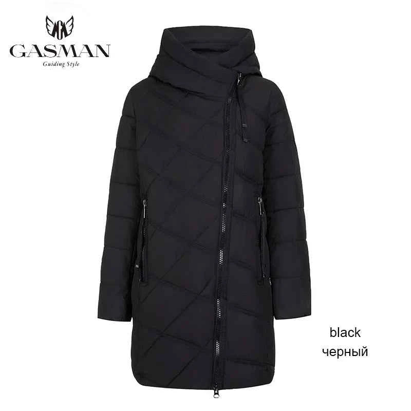 GASMAN 2022 Fashion Women Hooded Parka Down Winter Brand For Down Jacket Women Winter Thick Overcoat Women Jacets and Coat 18806