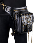 European Brand Design Chain Motorcycle Bags Women Clothing Shoulder Rivet Zipper Jacket Bag Messenger Bag Women Leather Handbags