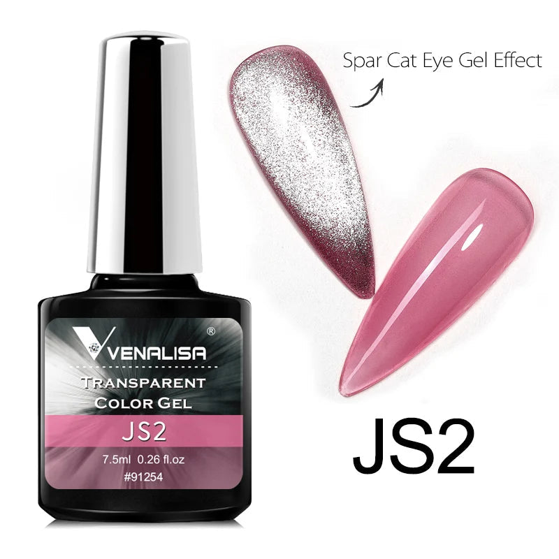 Venalisa Crystal Cat Eye Nail Gel Polish Magnetic Gel Nail Polish 7.5ml Soak Off UV LED Enamel UV Gel SS69 13.69 JS2 transparent