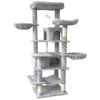 [Low stock] Modern Eco-Friendly Cat Climbing Frame MFD Material Durable Construction 4-Level Design Spacious Perch Hanging Toys Easy Cats