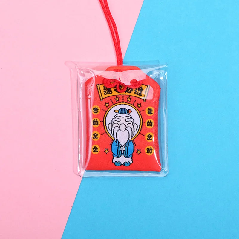 Japanese Prayer Omamori Pray Fortune Beauty Health Safety Lucky Charms Wealth Bag Guard Talisman Pendant Keychain Couple Gift - SS69