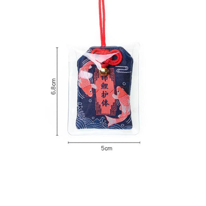 Japanese Prayer Omamori Pray Fortune Beauty Health Safety Lucky Charms Wealth Bag Guard Talisman Pendant Keychain Couple Gift - SS69