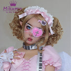 Harajuku Y2k Girls Sweet Pink Cross Lace Eyepatch Japanese Lolita Cosplay Accessory SS69 31.69 Default Title