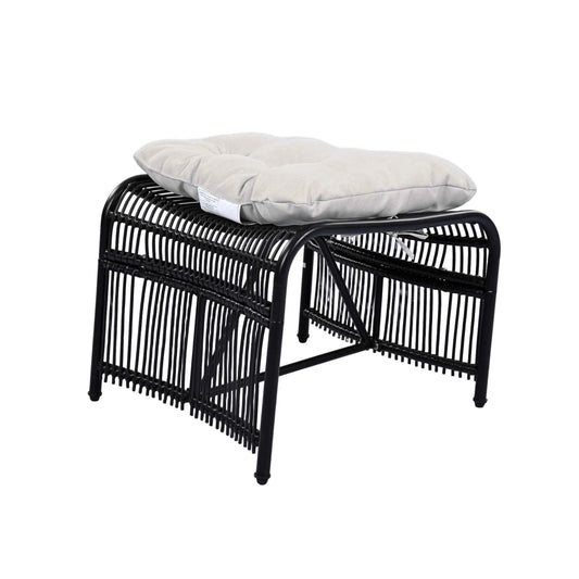 3 Pieces Wicker Outdoor Patio Furniture Set with Lounge Chair for Garden Deck and Porch
