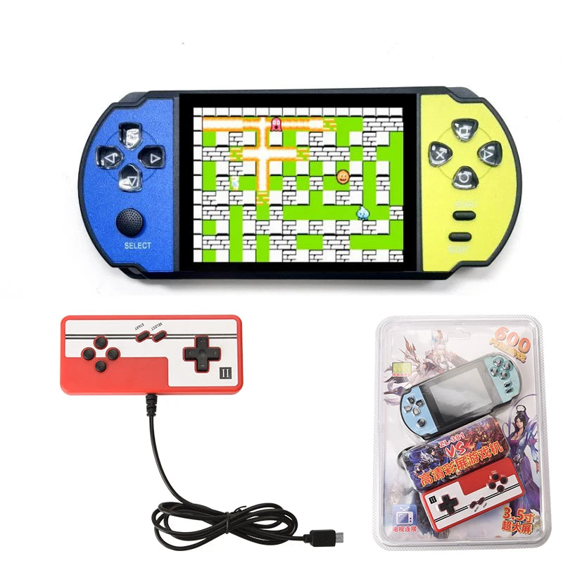 X12 Video Game Console Built 10000 Games 16GB Handheld Double Joystick Game Controller 3.5'' Screen Retro Handheld Game Console SS69