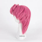 JoJo's Bizarre Adventure Golden Wind Trish Una Cosplay Wig Pink Short Heat Resistant Synthetic Hair Wig + Wig Cap