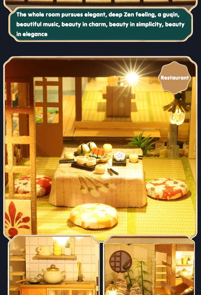 Doll House Wooden Furniture Diy Dollhouse Miniature Puzzle Assemble Miniatures Dollhouse Kits Educational Toys For Children Gift SS69