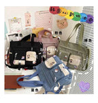 Nylon Waterproof Canvas Women Handbags Shoulder Bag Japanese Ladies Messenger Bag Student School Crossbody Bags for Girl Satchel