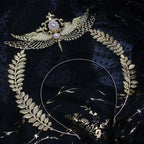 Baroque Gold Halo Headband Tiara - Lolita Vintage Goddess Style