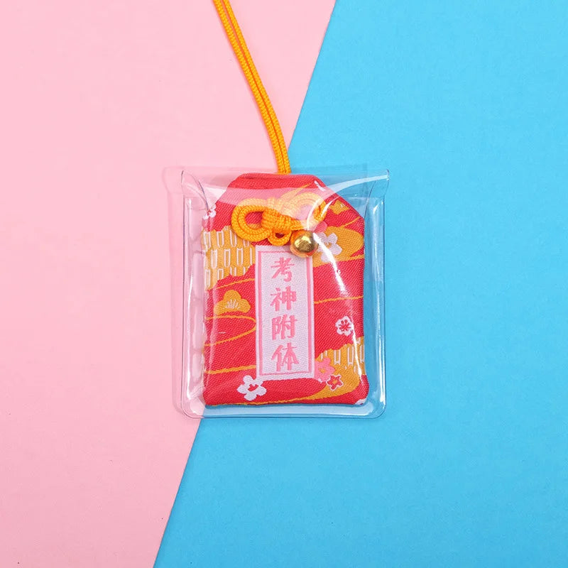 Japanese Prayer Omamori Pray Fortune Beauty Health Safety Lucky Charms Wealth Bag Guard Talisman Pendant Keychain Couple Gift - SS69