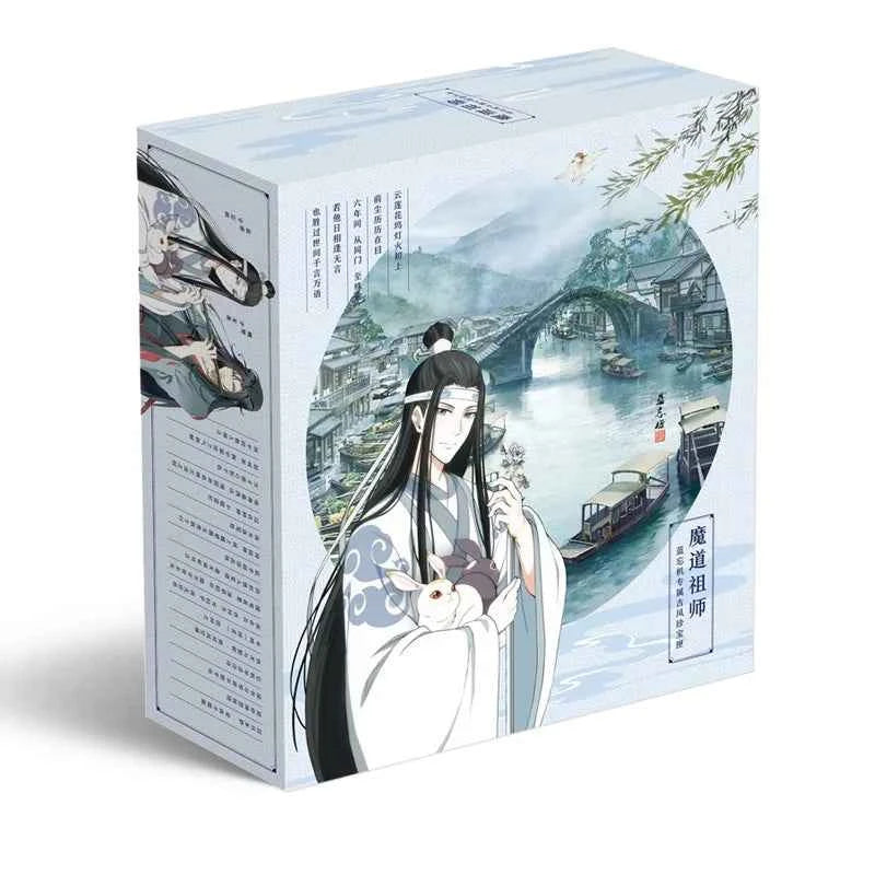 New Comic Grandmaster of Demonic Cultivation Luxury Gift Box MDZS Wei Wuxian, Lan Wangji Badge Postcard Bookmark Cosplay Gift