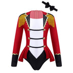 Girls Circus Ringmaster Jumpsuit with Tassels & Tie
