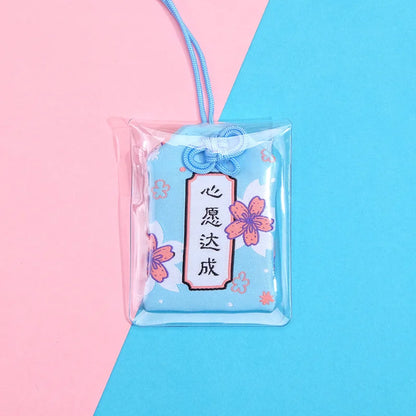 Japanese Prayer Omamori Pray Fortune Beauty Health Safety Lucky Charms Wealth Bag Guard Talisman Pendant Keychain Couple Gift - SS69