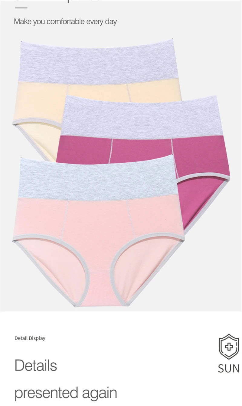 Underwear Women High Waist Woman Panties Cotton Underpants Tighten The Abdomen Panties Women Plus Size XXXXXL Female Underwear SS69