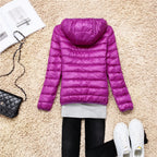 Women Puffer Jacket 15 Colors Plus Size 5XL 6XL 7XL 2025 New Spring Autumn Female Ultra Lightweight Packable Hooded Down Coats