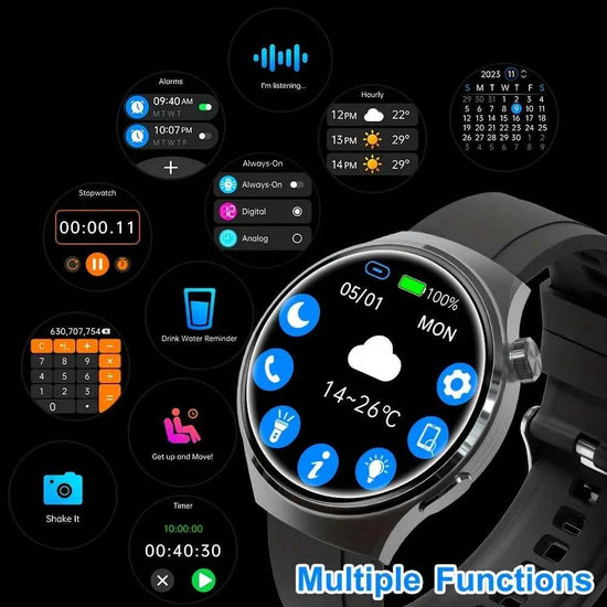 SENBONO V19 Business Men Smart Watch Answer Call  Heart Rate Water Proof Sports Fitness Smartwatch Men for Android IOS
