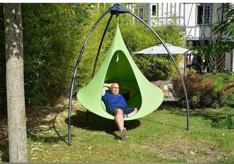 Outdoor Waterproof hammock Double Cacoon Hanging Chair Weight Capacity 80KG Outdoor and Indoor Use - Hanging Kit hanging tent
