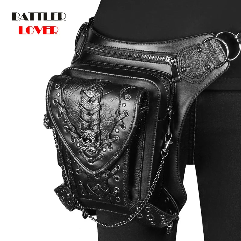 European Brand Design Chain Motorcycle Bags Women Clothing Shoulder Rivet Zipper Jacket Bag Messenger Bag Women Leather Handbags