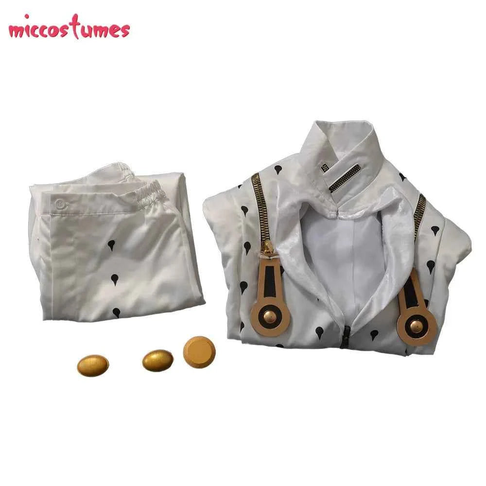 Miccostumes Men's Golden Wind Cosplay Costume Top and Pants Full Sets for Halloween Costume